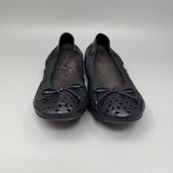 Vionic Spark Surin Black Perforated Slip On Ballet Flat Size 8.5 - Picture 4 of 8